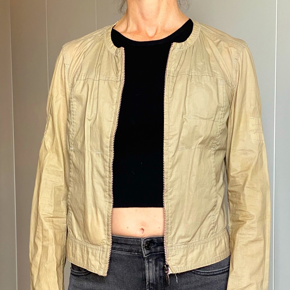 DIESEL women’s vintage cropped bomber jacket